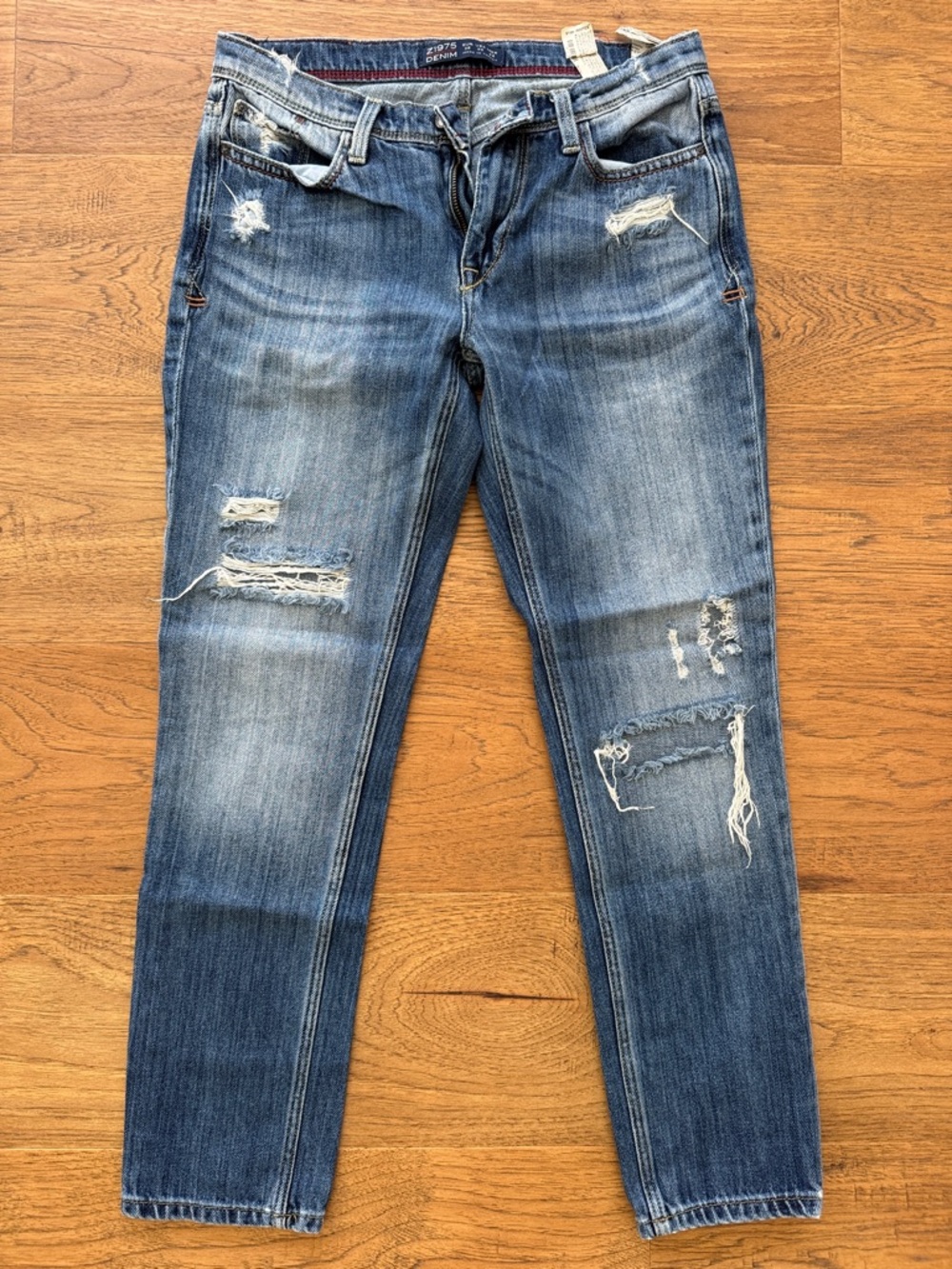 ZARA Z1975 BOYFRIEND CROP JEANS SIZE 00